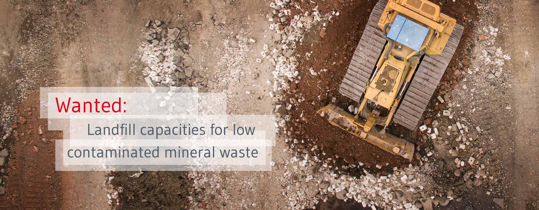 Jointly creating disposal capacities for mineral waste